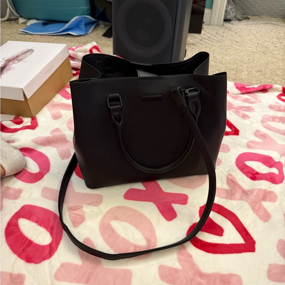 Aldo Classic Black Tote Bag
